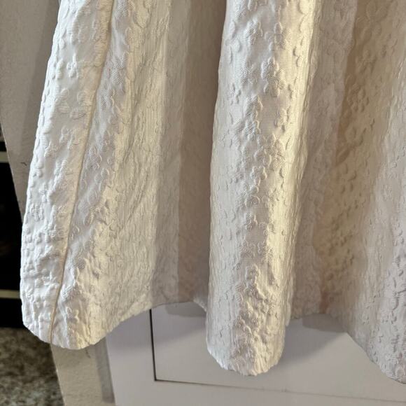 Amanda Uprichard Mabel Fit and Flare Floral Jacquard Mini Dress Size Size Medium - Picture 12 of 16